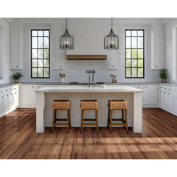 Cedric Oak 22 Mil 9.4 in. W x 47.8 in. L Waterproof Click Lock Luxury Vinyl Plank Flooring (21.9 sq. ft./Case)