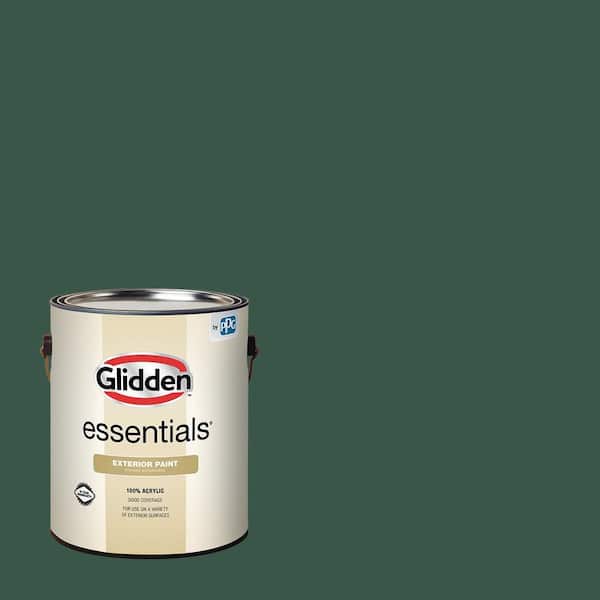 Glidden Essentials 1 gal. PPG1137-7 Black Spruce Flat Exterior Paint