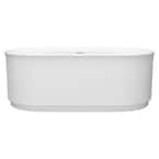 Sterling Spectacle 66 in. Acrylic Flatbottom Bathtub in White 95338-0 ...