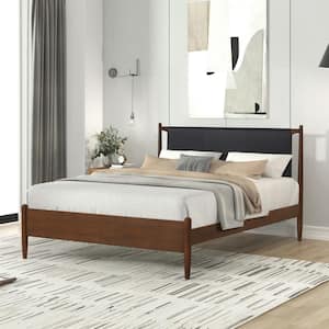 New Classic Furniture Lan Brown Wood Frame Queen Panel Bed