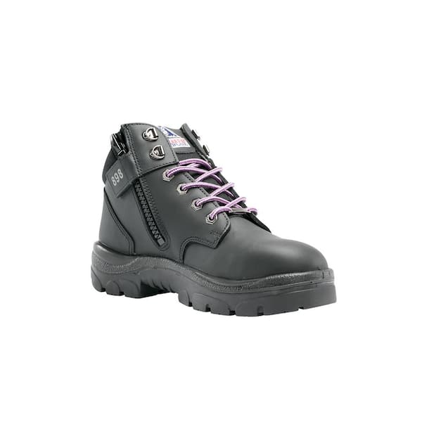 women's black steel toe cap boots