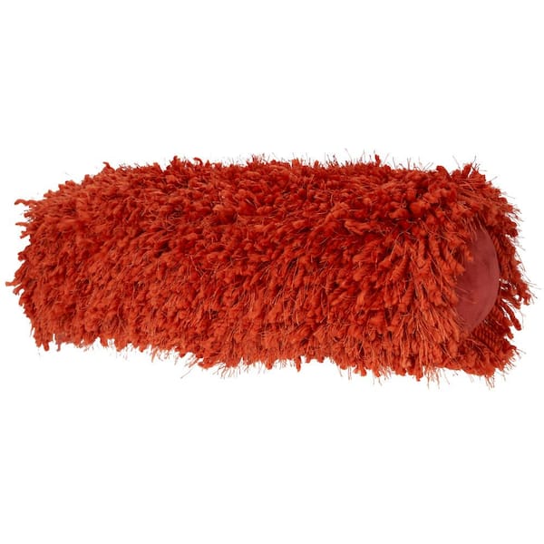 Orange shag pillow sale