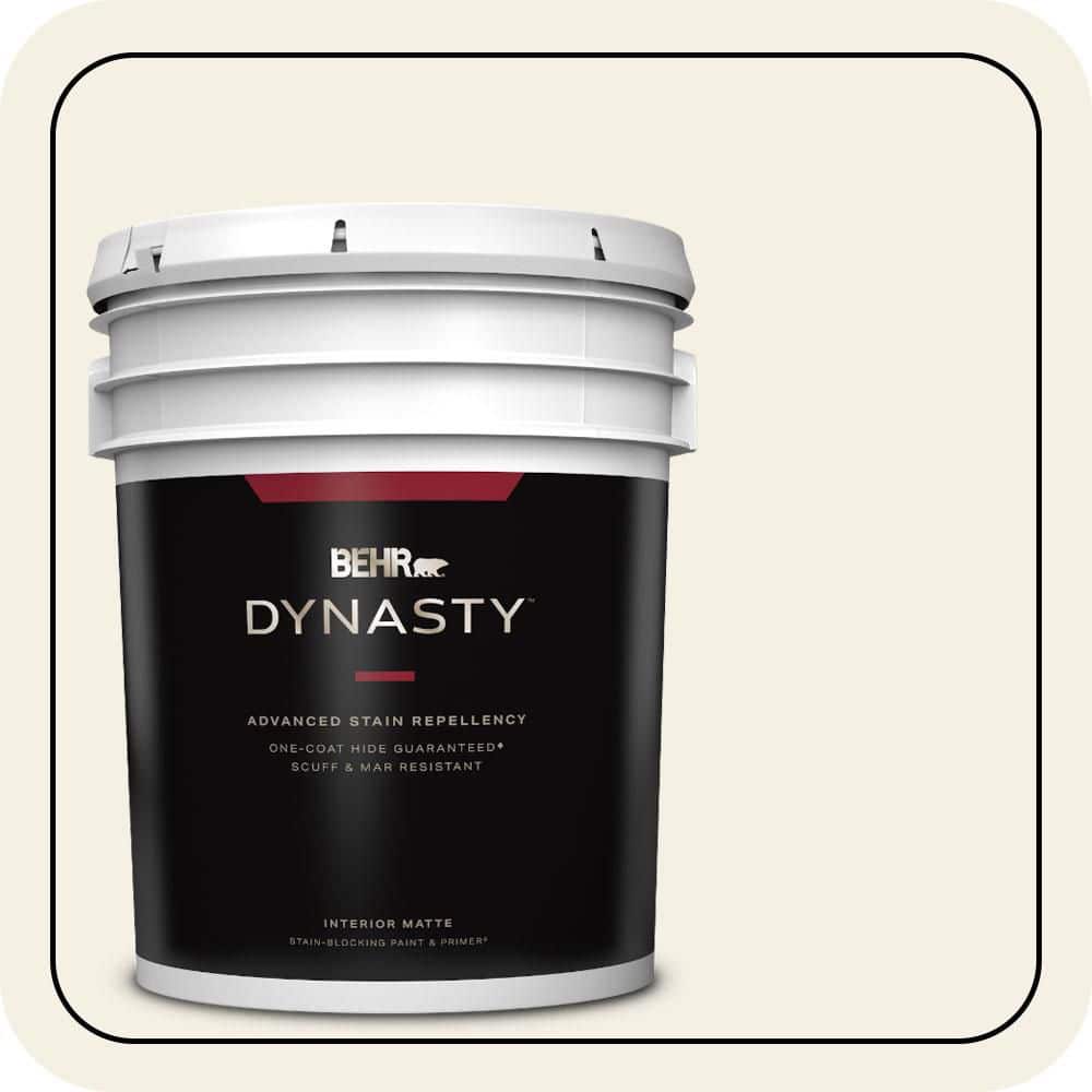 5 gal. #BXC-01 Resort White Matte Interior Stain-Blocking Paint & Primer product image for price tracking