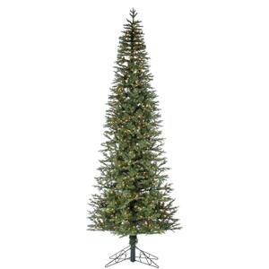 Sterling 4 ft. Pre-Lit Cedar Pine Artificial Christmas Trees with Clear ...