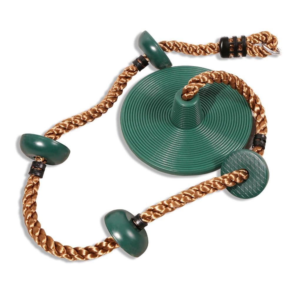 78 in. Green Climbing Rope Swing with One Seat, 4 ft. Platform and 6.5 ft. PE Rope, Trapeze Bar Secure Lock price history on PriceWatchPro