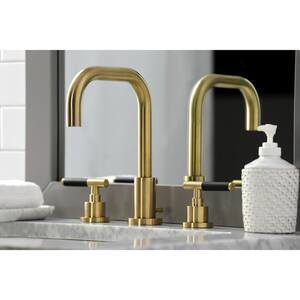 Kaiser 8 in. Widespread 2-Handle Bathroom Faucet in Brushed Brass