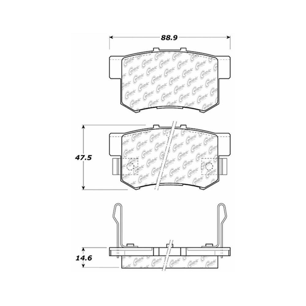 UPC 805890889076 product image for Centric Parts Disc Brake Pad Set | upcitemdb.com