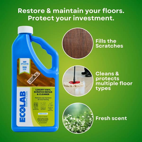 ECOLAB - 32 oz. Luxury Vinyl Scratch Repair and Cleaner Concentrate