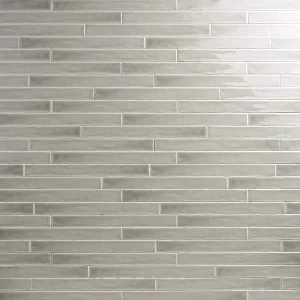 Ivy Hill Tile Nantucket Green 2 in. x 20 in. Polished Ceramic Wall Tile (20 pieces/ 5.38 sq. ft./ Case)