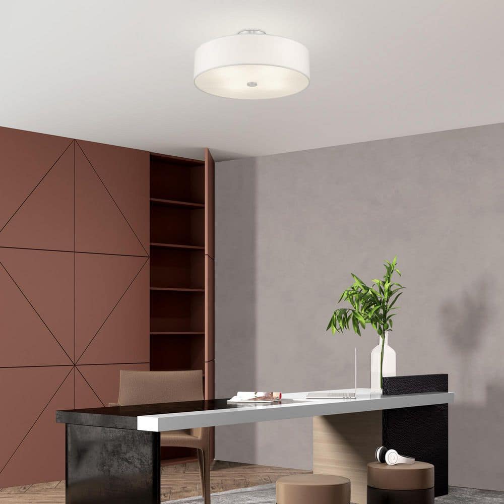 AVIANCE LIGHTING Mercury 4 Light Brushed Nickel Semi Flush Mount