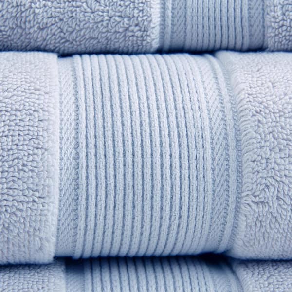 MADISON PARK Signature 800GSM 8-Piece Light Blue 100% Premium Long-Staple Cotton  Bath Towel Set MPS73-198 - The Home Depot