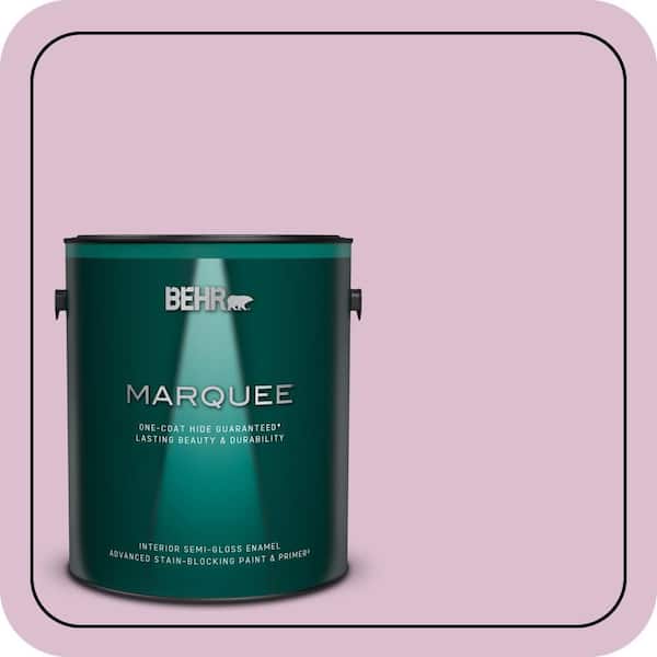 BEHR MARQUEE 1 gal. #690C-3 Delicate Bloom Semi-Gloss Enamel Interior Paint & Primer