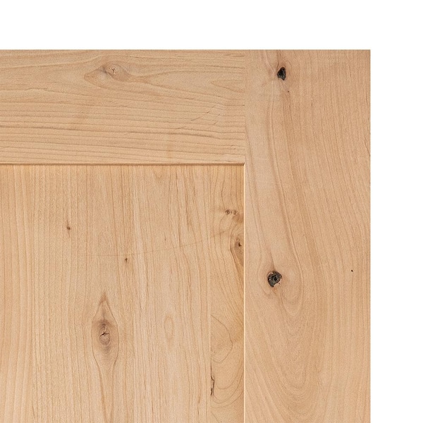DIY RTA KIT 36in.x80in. Craftsman 3 Panel Right-Hand Knotty Alder Wood Unfinished Single Ready To Assemble Interior Door
