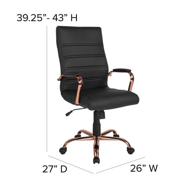 rose gold task chair