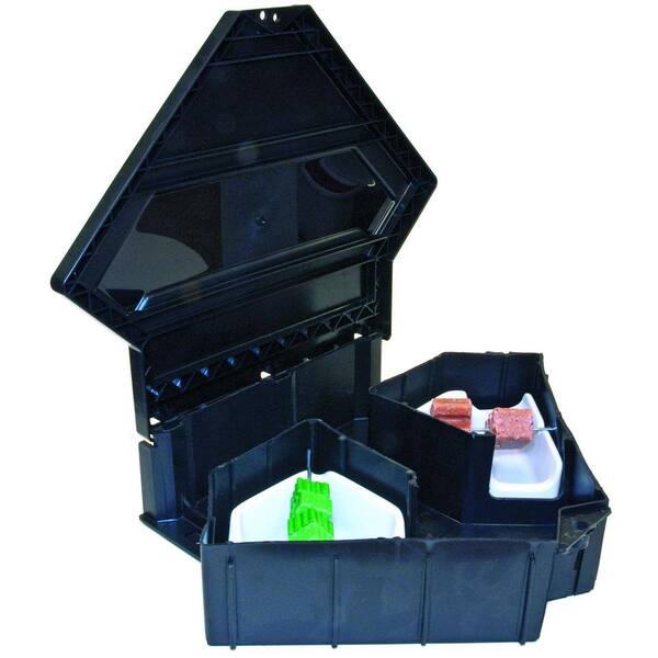 JT Eaton Rat Fortress Tamper Resistant Bait Station with Solid Lid