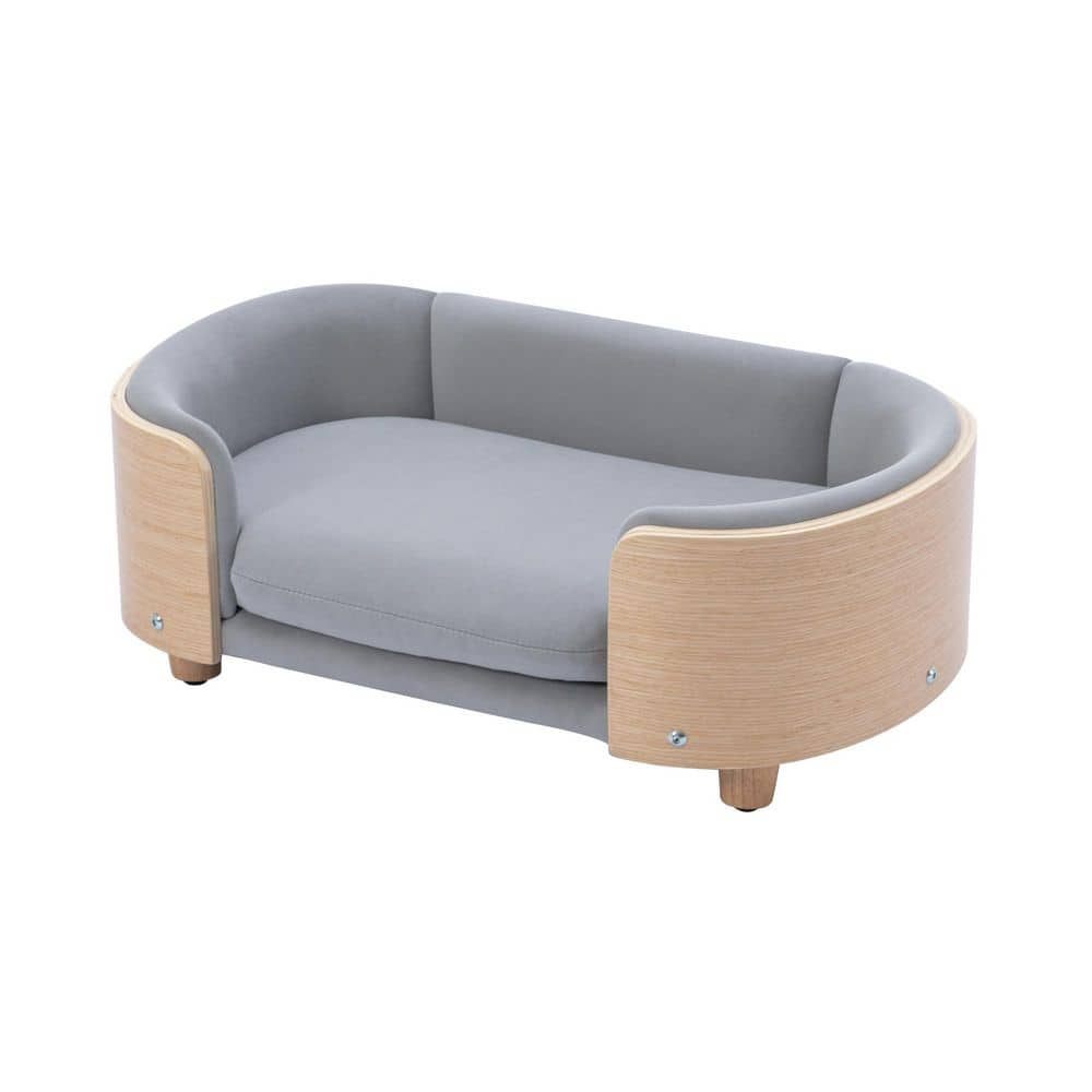 Scandinavian style Elevated Dog Bed Pet Sofa With Solid Wood legs and ...