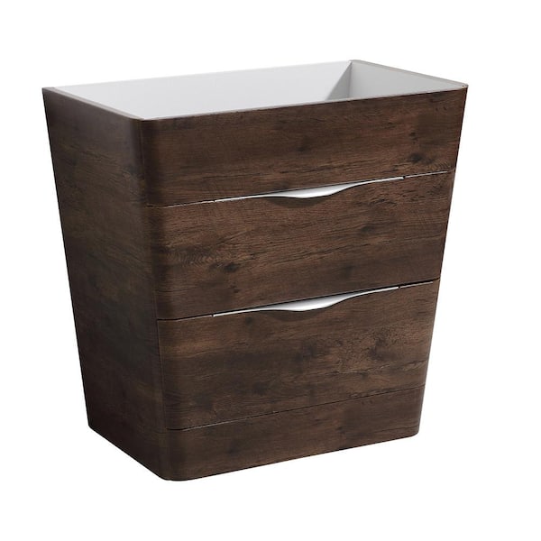 Fresca Milano 32 in. Modern Bathroom Vanity Cabinet Only in Rosewood