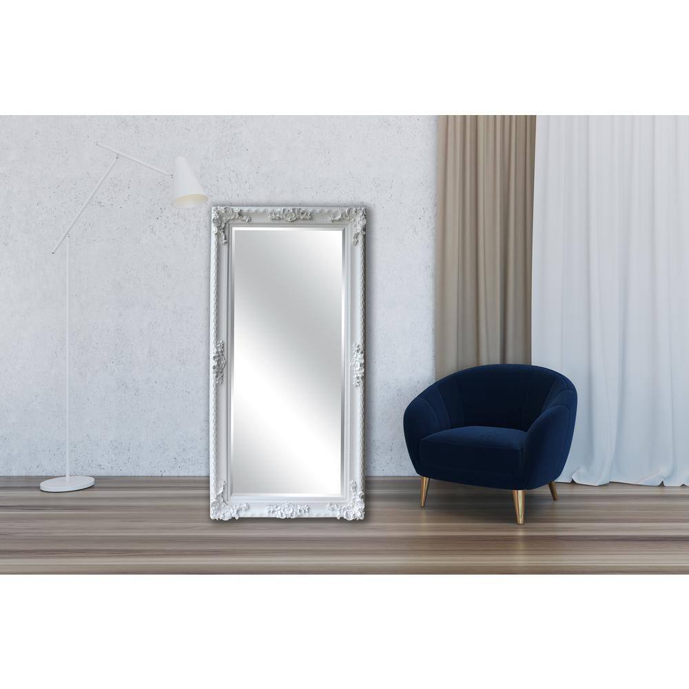 Oversized Dark Brown Wood Framed Full Length Mirror