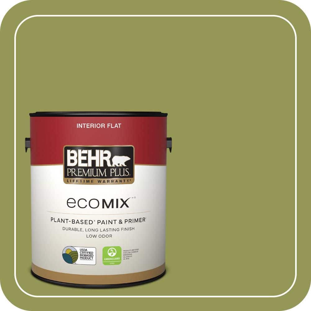 1 gal. #400D-6 Grape Leaves Flat EcoMix Plant-Based Interior Paint & Primer price history on PriceWatchPro