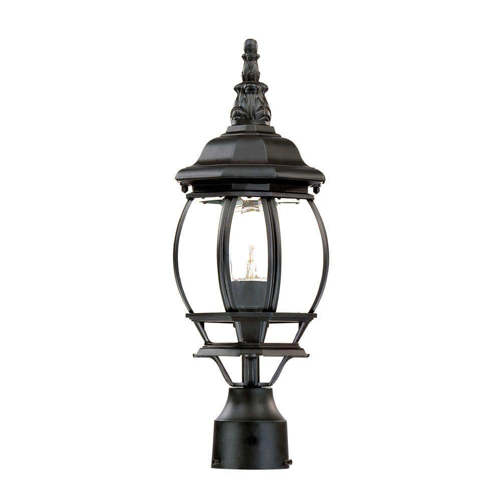 Acclaim Lighting Chateau 1Light Matte Black Outdoor PostMount Light