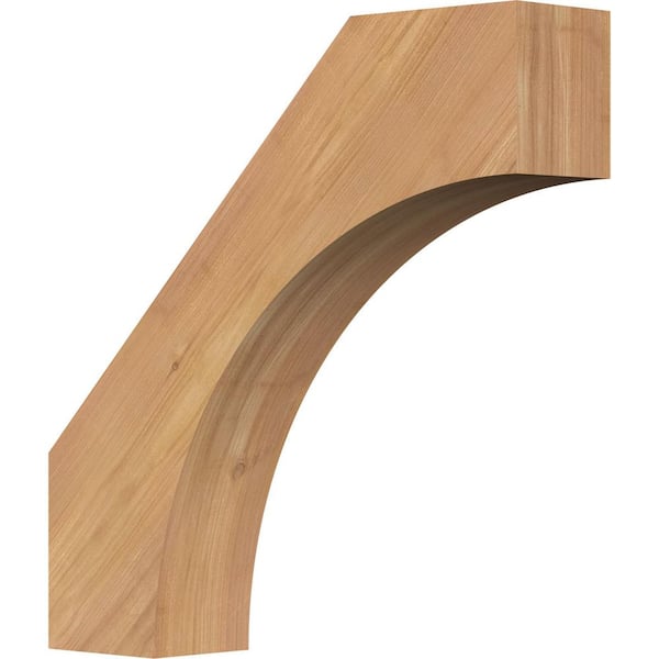 Ekena Millwork 3 1/2"W x 16"D x 16"H Westlake Smooth Knee Brace, Western Red Cedar