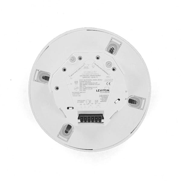 Leviton ODC Series 450 Sq Passive Infrared Ceiling-Mount Line Voltage Dual Relay Occupancy Sensor with Integrated Photocell Ft