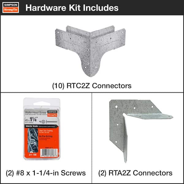 DIY Over-Car Shelving Unit Hardware Kit