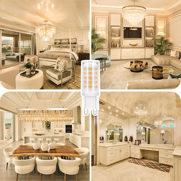 40-Watt Equivalent Non-Dimmable G9 LED Light Bulb in Soft White 3000K (5-Pack)