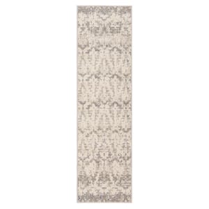 Wilson Beige 2 ft. 1 in. x 5 ft. Transitional Abstract Geometric Lattice Runner Rug