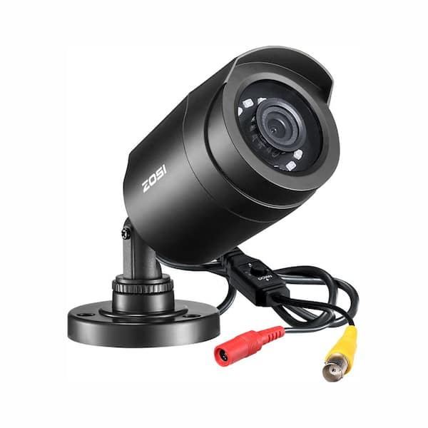 ZOSI Wired 720p Indoor/Outdoor Bullet Security Camera with BNC Conversion 4-in-1 Compatible for TVI/CVI/AHD/CVBS DVR
