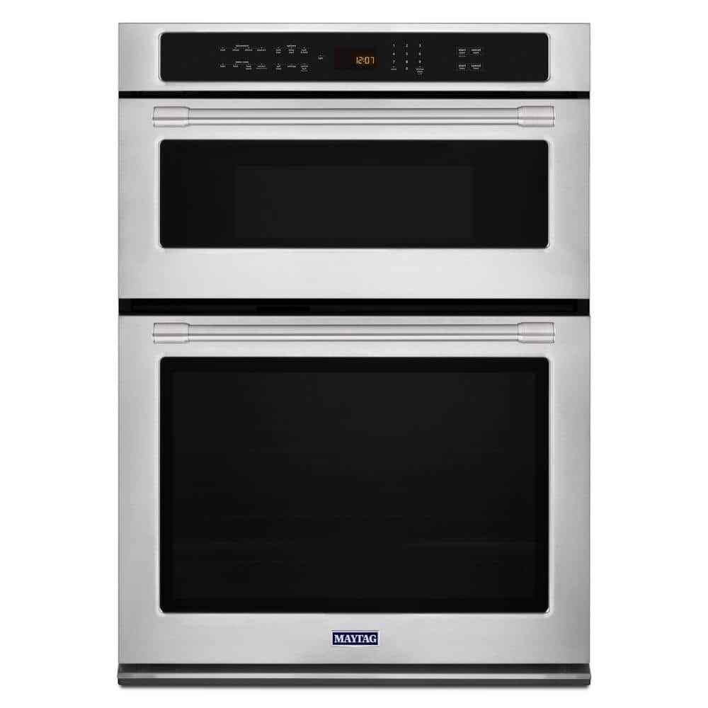 Maytag 30 in. Electric Wall Oven with Built-In Microwave in Fingerprint Resistant Stainless Steel