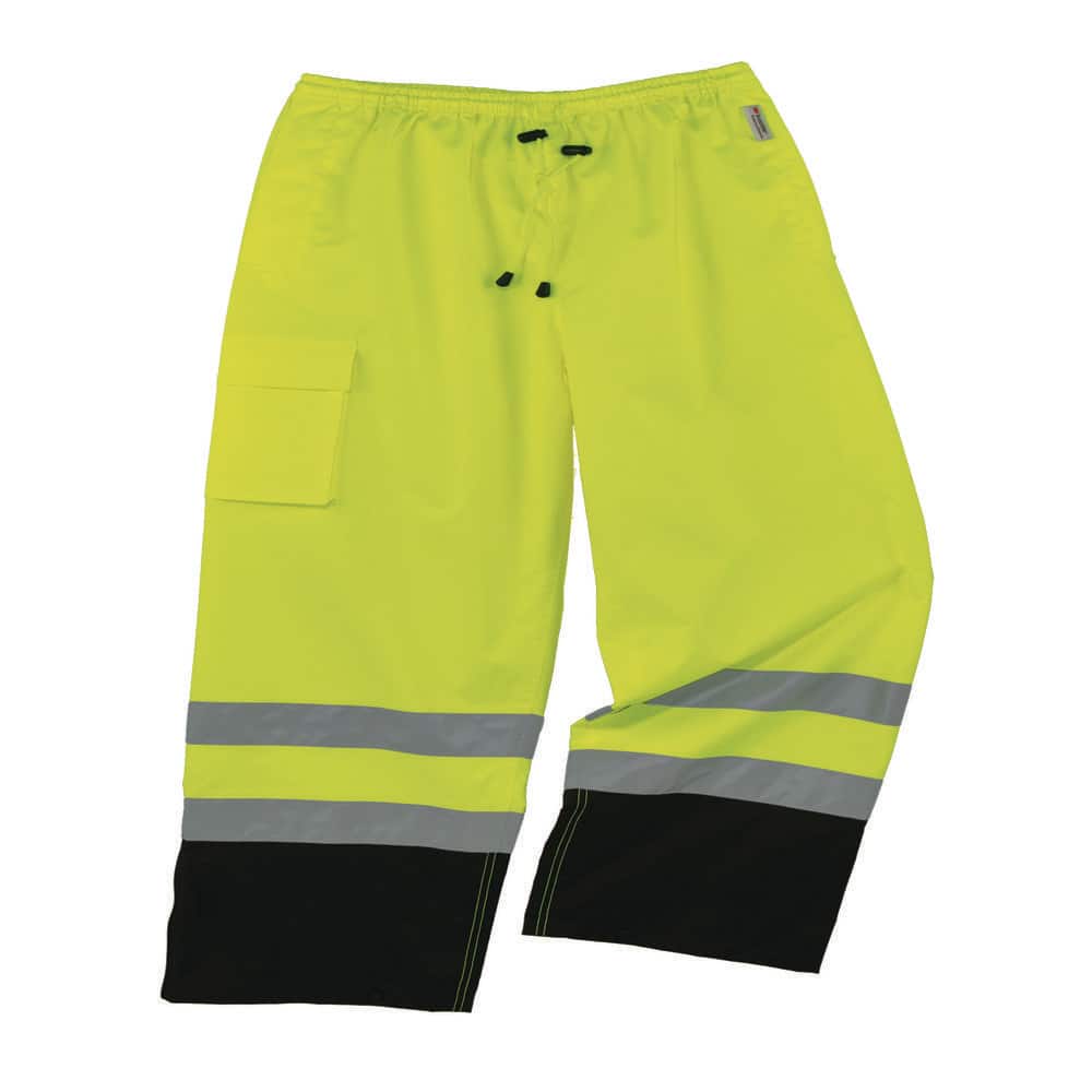 Men's Small Lime with Black Bottom Oxford Polyester High Visibility Reflective Rain Pants price history on PriceWatchPro