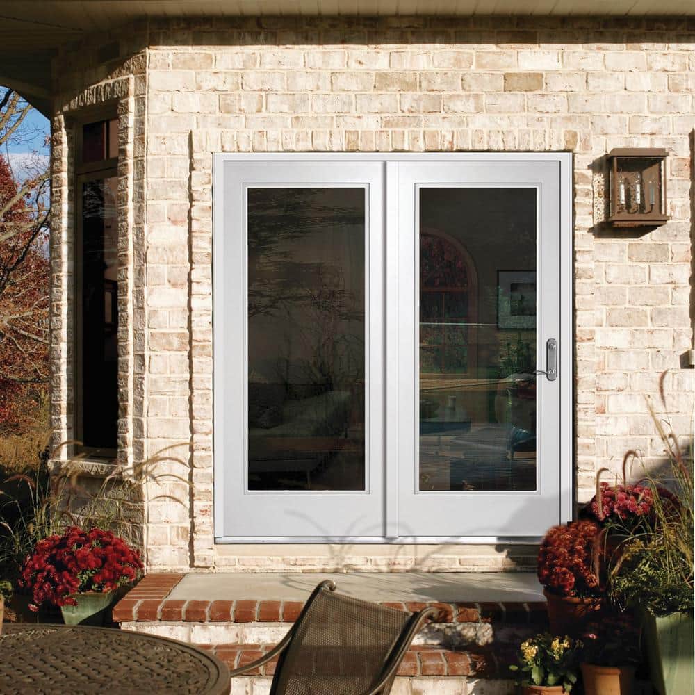 MMI DOOR 72 in. x 80 in. Primed Fiberglass Prehung Left Hand