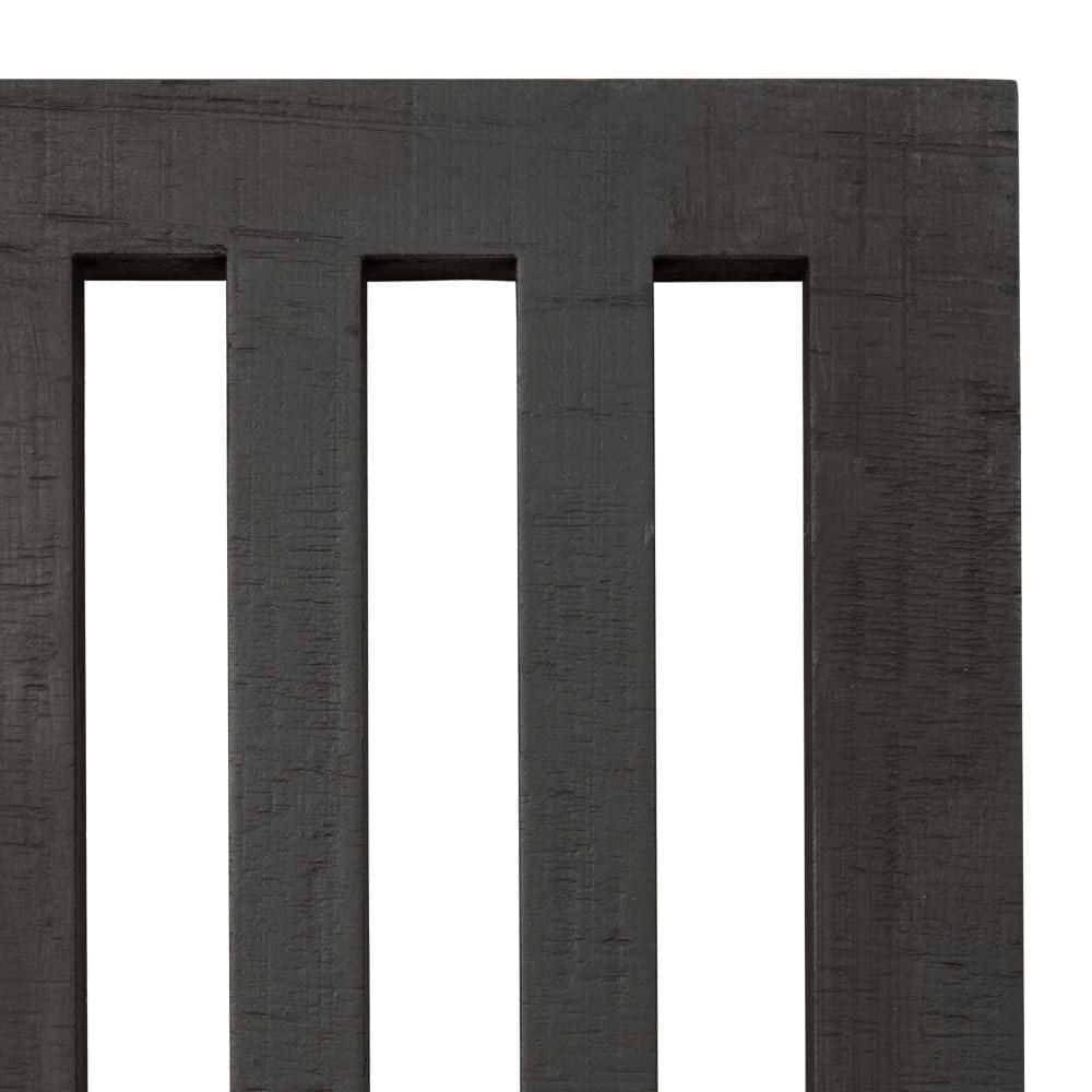 Montour Black Geometric Wooden Wall Art Plaque Set