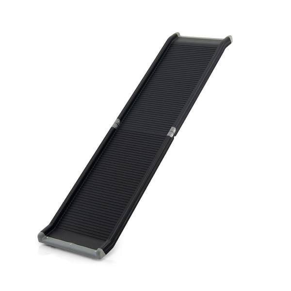 ANGELES HOME 63 in. Upgrade Folding Pet Ramp Portable Dog Ramp with Steel Frame-Black