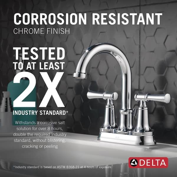 Delta Chamberlain 4 in. Centerset 2-Handle Bathroom Faucet in