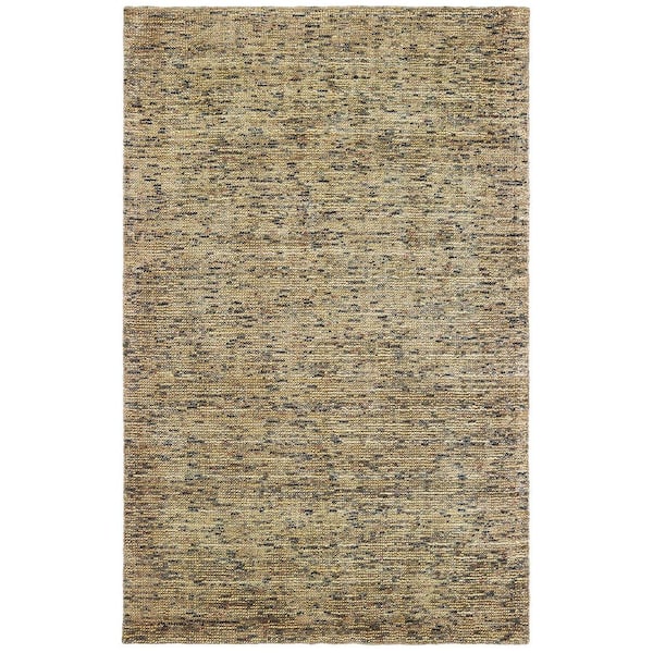 Livingston Gold/Green 8 ft. x 10 ft. Solid Area Rug