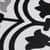 Bliss 8" Black and White Porcelain Patterned Tile