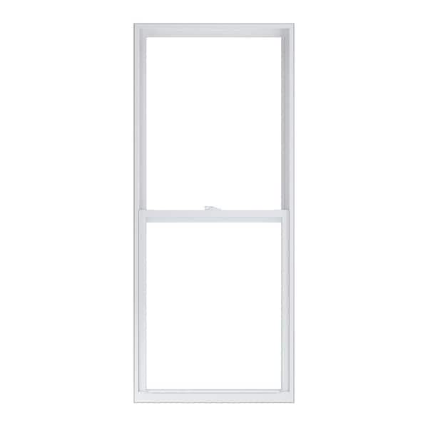 American Craftsman 28 in. x 66 in. 50 Series White Single Hung Low-E Argon Glass Vinyl Replacement Window, Screen Incl