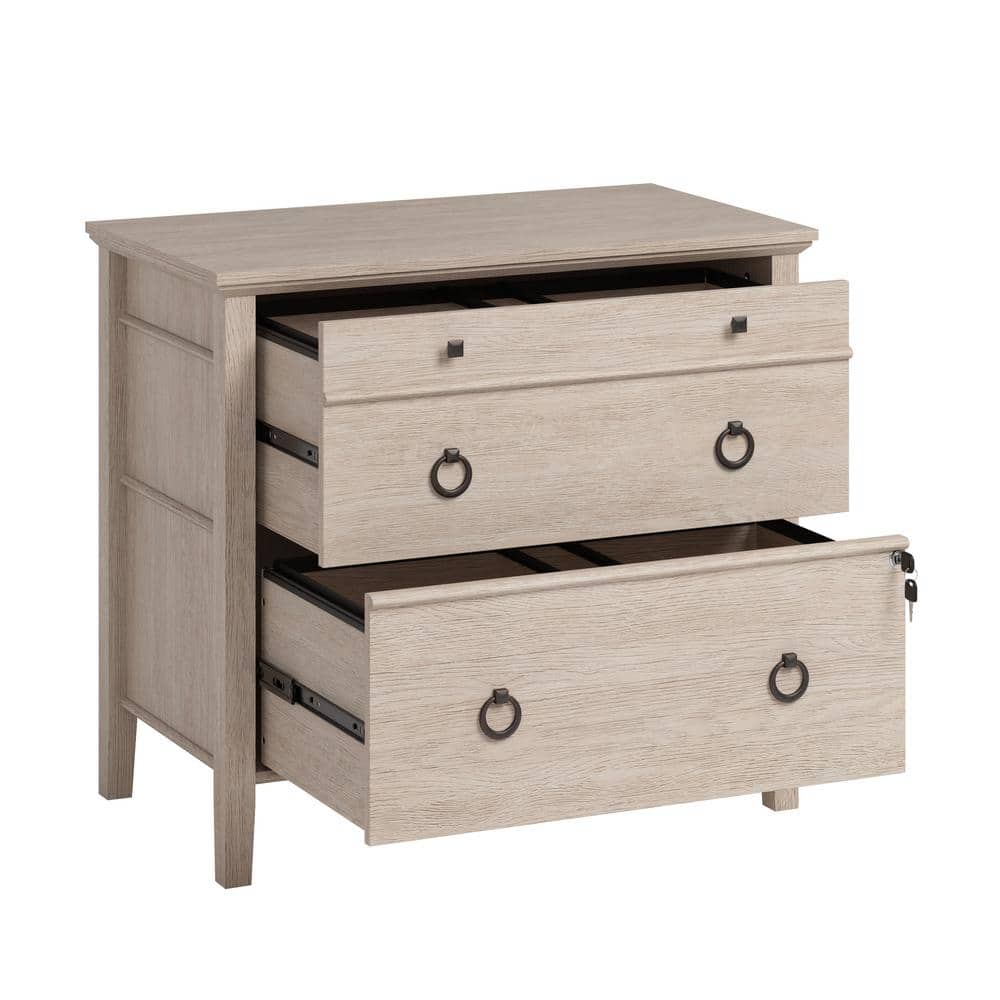 Cascade Oak 2-Drawer Lockable Lateral File Cabinet