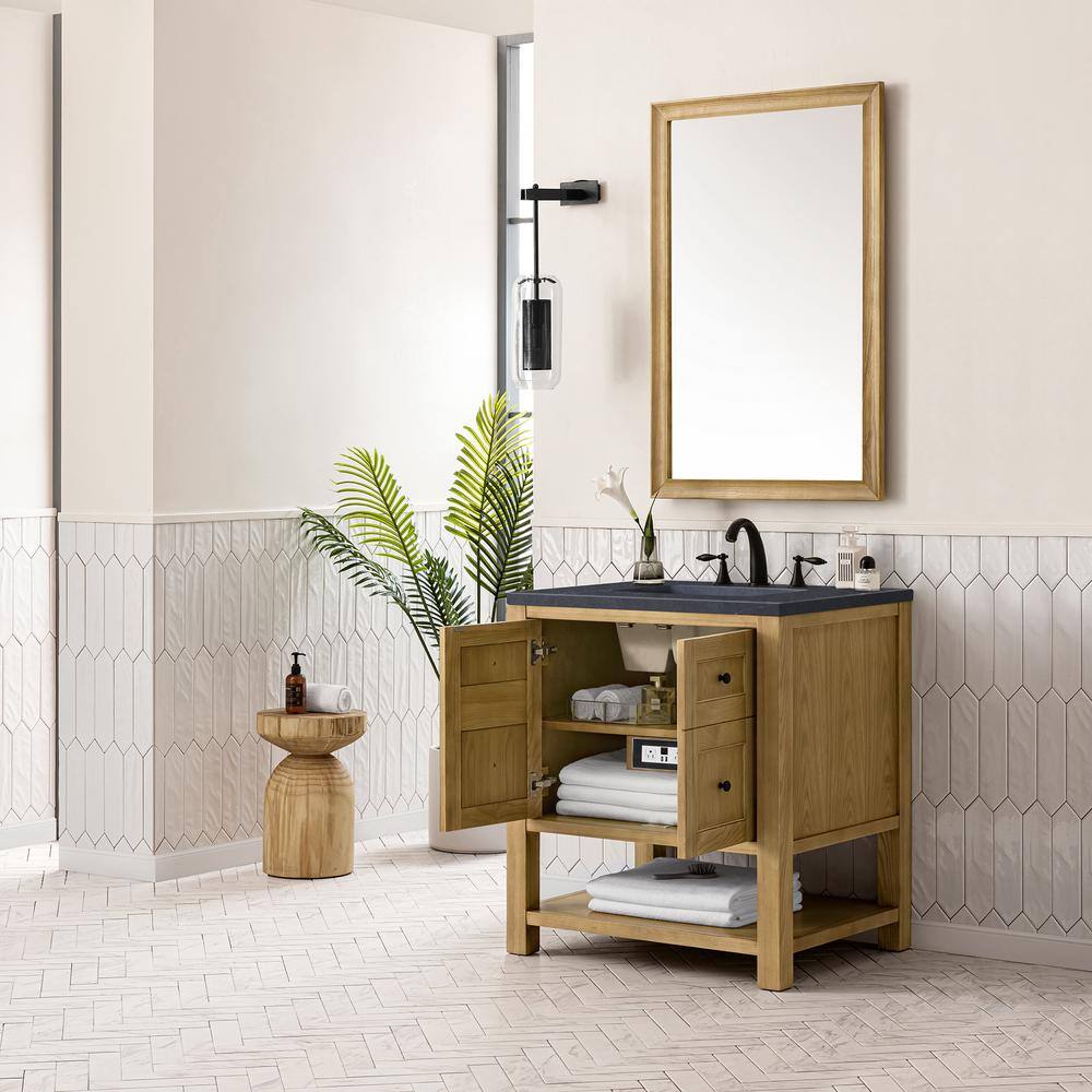 Light Natural Oak 30" Single Freestanding Vanity Base