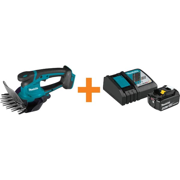 Pick up blade Forbrydelse Grøn Makita 18V LXT Lithium-Ion Cordless Grass Shear with Bonus 18V 4.0Ah LXT  Lithium-Ion Battery and Charger Starter Pack XMU04ZBL1840BD1 - The Home  Depot
