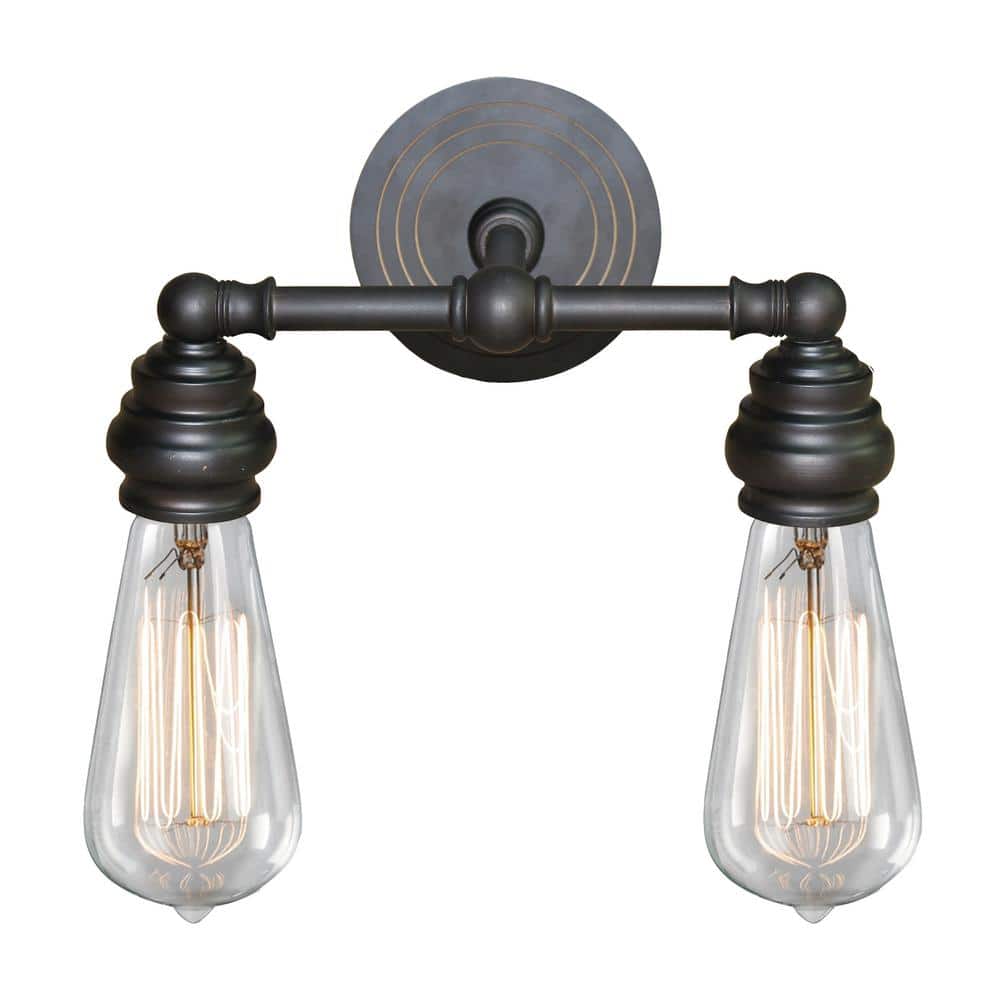 Tiffany 2-Light Oil-Rubbed Bronze Bath Light