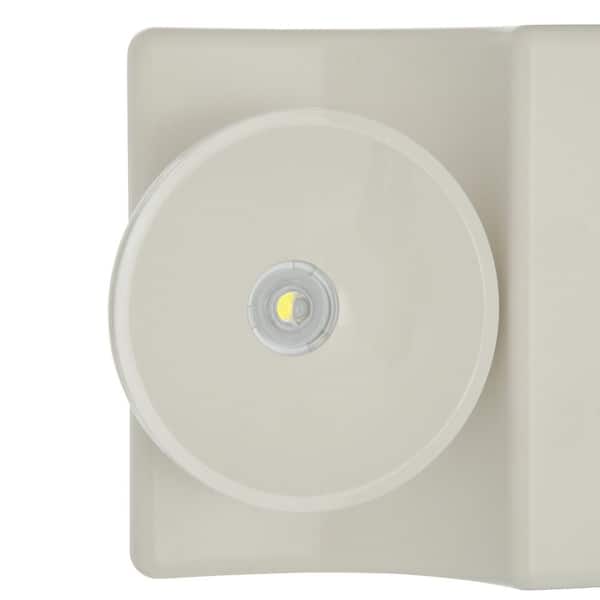 SEL White Integrated LED Plastic Emergency Light with NiCad Battery and Coverage Area of 25 ft.