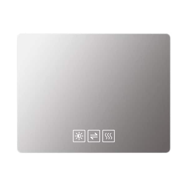 Unbranded 36 in. W x 28 in. H Rectangle Frameless Clear Bathroom Mirror, Wall-Mounted Mirror, with 3-Colors LED Lights, Anti-Fog