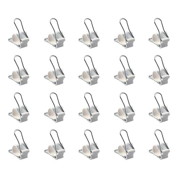 GadgetKlip Bundling Plant, Cord, Cable and Wire Klips (20-Pack) Small White Klips