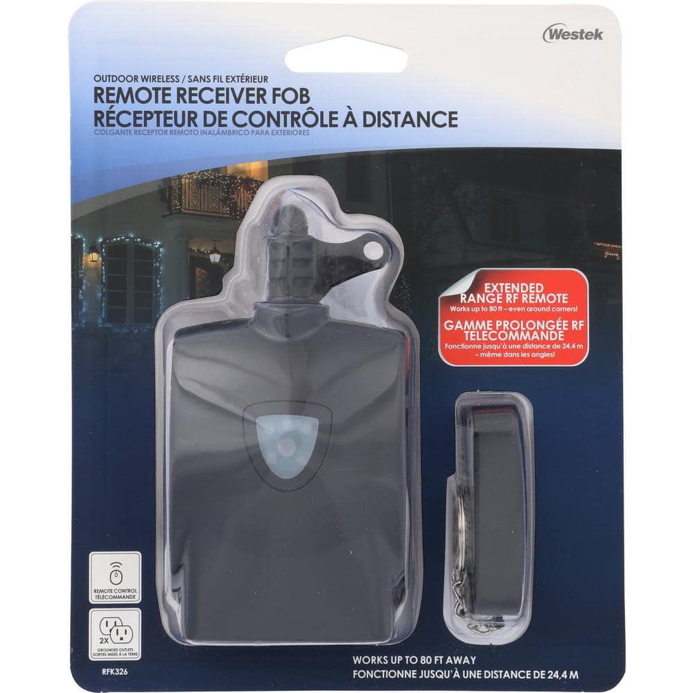 Black Weatherproof Outdoor Wireless Remote Control Kit