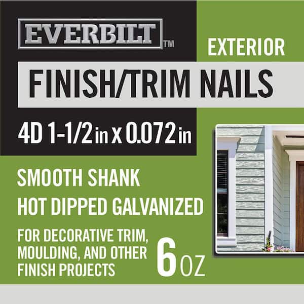 Everbilt 161/2 x 1 in. Panel Board Nails White 6 oz (Approximately 317 Pieces) 816260 The