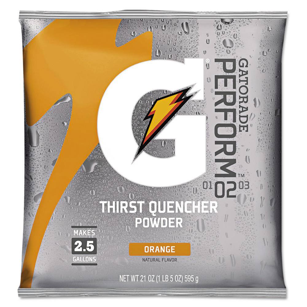 Gatorade 21 oz. Original Powdered Drink Mix and Orange Packet (32Carton) GTD03970 The Home Depot