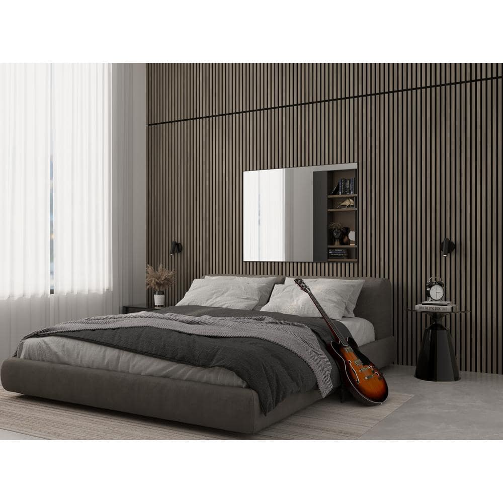 Gray Driftwood Acoustic Slat Wood Wall Panels